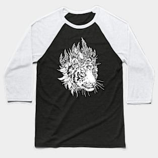 Tiger Wisp - Black Linework Version Baseball T-Shirt